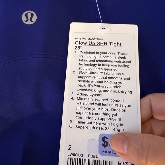 lululemon athletica Blue Leggings - Picture 2 of 2